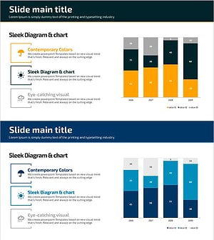 날씨 세로 막대 세분형 그래프 - 혁신적 시장 분석