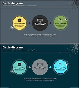 스포츠 전략과 목표를 시각화한 다이어그램 슬라이드