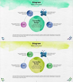 수채화 나비 다이어그램 업무프로세스 – 유연한 사업 구성을 위한 안내