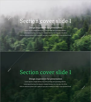 숲 와이드 템플릿 간지 – 자연의 감성을 담다