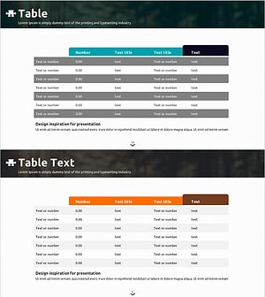 Blue Orange Table Chart – A New Perspective on Data Comparison