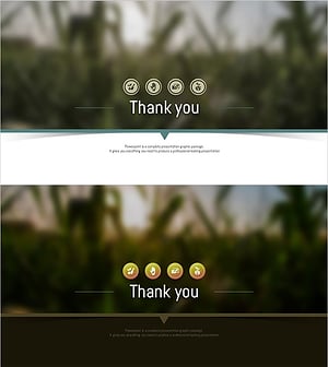 자연환경 와이드 템플릿 – 엔딩 페이지