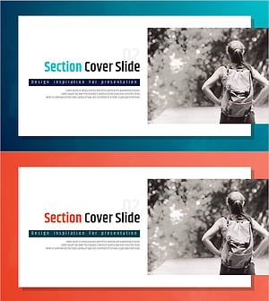 여행 섹션 슬라이드 – 비즈니스와 여유를 담은 프레젠테이션