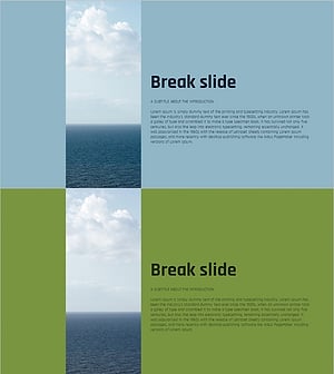 Sea Landscape Page Template - The Poetry of Blue Ocean