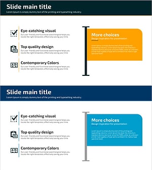 검토 사항과 깃발 일러스트 – 사업 비전 및 마케팅 전략