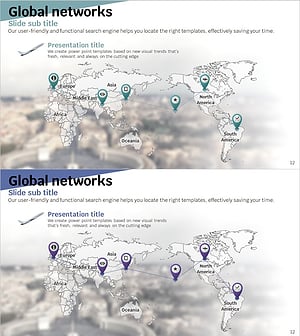 Travel App Global Network Introduction Page – Connectivity and Collaboration