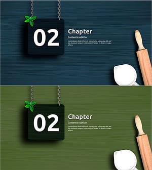 레시피 템플릿 간지02 – 요리의 예술을 담다