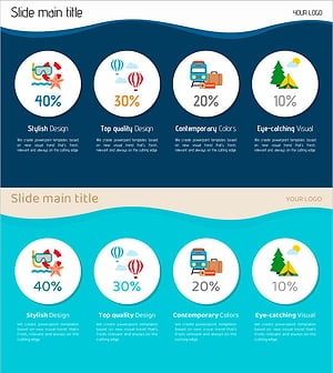 Travel Program Composition Ratio Slide – Effective Information Delivery