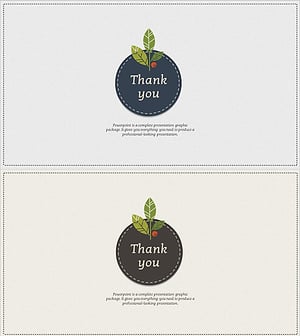 친환경 와이드 템플릿 – 프레젠테이션의 마무리