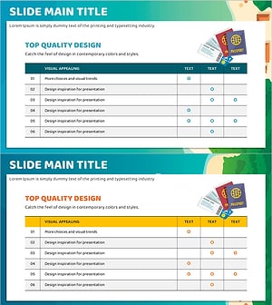 Immigration Checklist PowerPoint Template: Effective Diagrams and Information Delivery