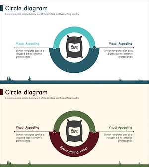 비료 아이콘 도넛형 다이어그램