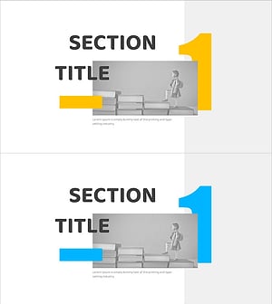 새학기 템플릿 간지 – 실용성과 감성을 강조한 섹션 슬라이드