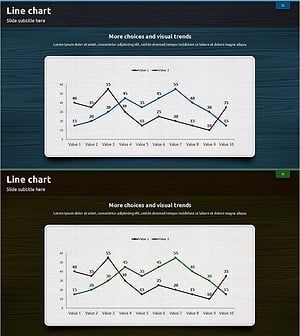 Blue Green Basic Line Chart – Visualizing Data