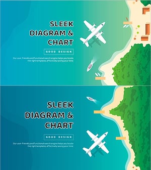 휴양지 일러스트 페이지 – 인트로 및 아웃트로 포함