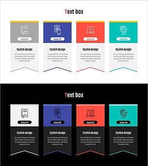 학습 체계 아이콘과 폐쇄 다이어그램 – 서비스 및 상품 소개