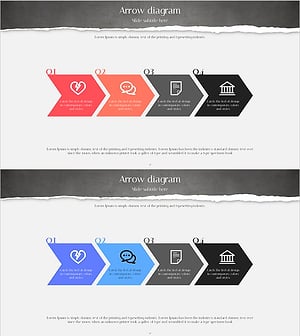 법적 분쟁 체계 다이어그램 슬라이드 – 사업 추진 전략을 간결하게 표현