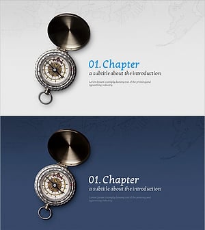 바다 모험을 담은 간지 템플릿