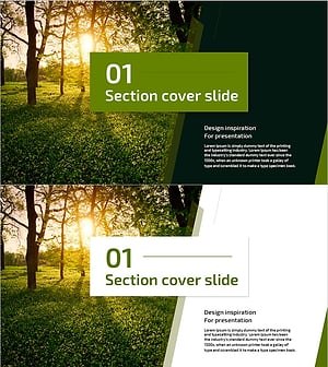 Nature Forest Presentation Wide Section Cover - The Power of Clean Nature