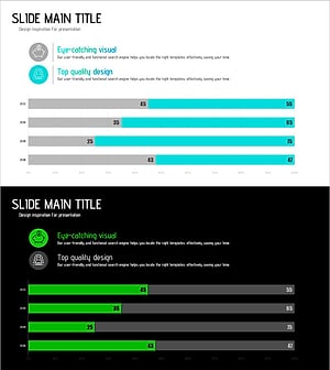 민트 그린 세분형 막대 차트 – 데이터 시각화의 새로운 기준