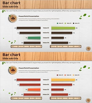 Eco-Friendly Business Goal Market Strategy Horizontal Bar Chart