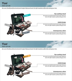 제품 소개 다이어그램 – 블루와 옐로우 조화