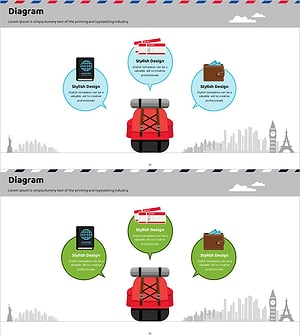 해외여행 사업의 마케팅 차별화 전략 슬라이드 템플릿