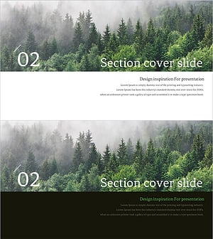 Forest Inspired Template – Section Cover 02