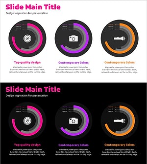 모험 준비물 도넛차트 슬라이드 – 사업 추진 전략