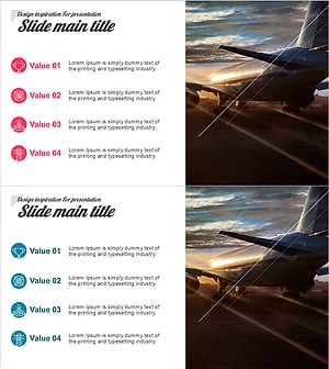 4포인트 리스트 슬라이드 | 이미지 결합형 정보 정리 PPT