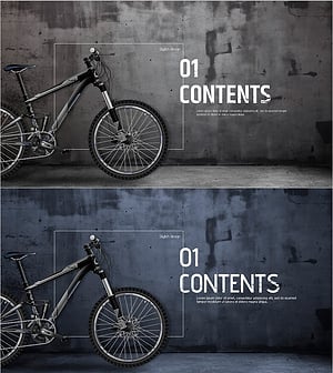 자전거 섹션 슬라이드 – 스타일리시한 디자인