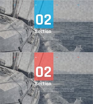 항해 여행 프로젝트 슬라이드 – 간지 디자인