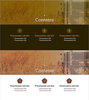 유기농 프레젠테이션 목차 슬라이드