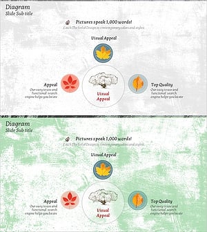 사업목표 아이콘 다이어그램 – 비전과 전략의 시각화
