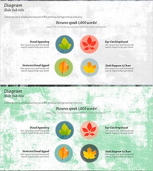 단풍잎 주요 성과 다이어그램 – 시각적 매력을 담은 클러스터