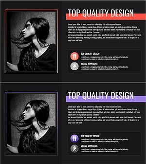 사업 추진 전략을 시각화한 도움의 손길 슬라이드