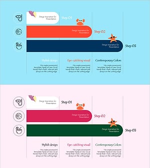 Summer Vacation Template Step Diagram