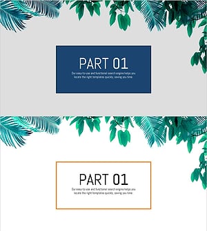 식물원 테마로 자연을 담은 간지 PPT