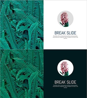 식물원 이미지로 제작한 제품 소개 슬라이드