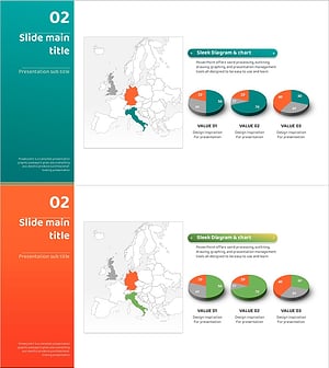 유럽 국가별 캠핑 사업 시장점유율 파이차트