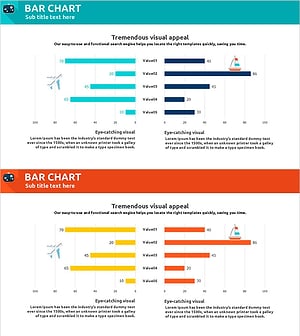 세계 여행 쌍방향 막대 그래프