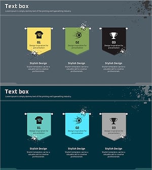 스포츠 경기 안내 PPT 슬라이드 – 강렬한 디자인으로 안내하다