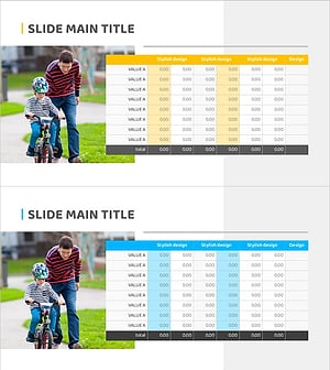 새학기 템플릿 테이블 – 재무 계획 및 성과 시각화
