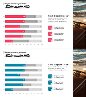 가로형 막대그래프 슬라이드 | 데이터 비교 분석형 PPT