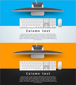 Desktop Keyboard Design Presentation Slide