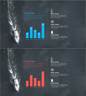 항해 여행 시장현황 세로막대 차트
