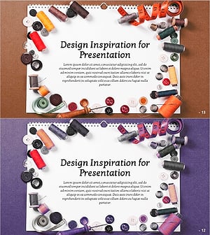 재봉 도구 슬라이드 – 창의적인 아이디어를 위한 인트로 및 아웃트로