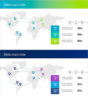 Arrow Map to Illustrate Distribution Strategy - Market Analysis
