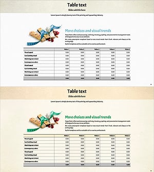 체중 조절을 위한 식단 테이블 – 건강한 선택