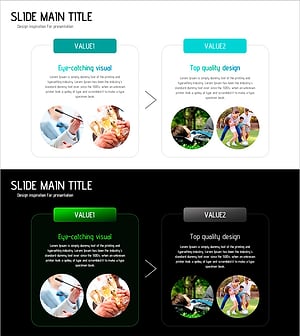 사회 공헌의 중요성을 강조한 클러스터 슬라이드