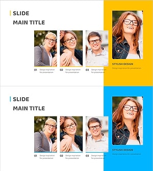 동아리 구성원 소개 슬라이드 – 스타일리시한 디자인